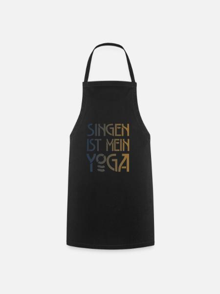 Singen Ist Mein Yoga Chor Chorsingen Geschenk - Kochschürze - Schwarz