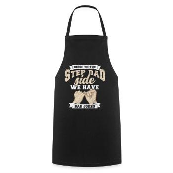 Stepfather - Cooking Apron - black - Front - AI Model Male 185 dark (185cm)