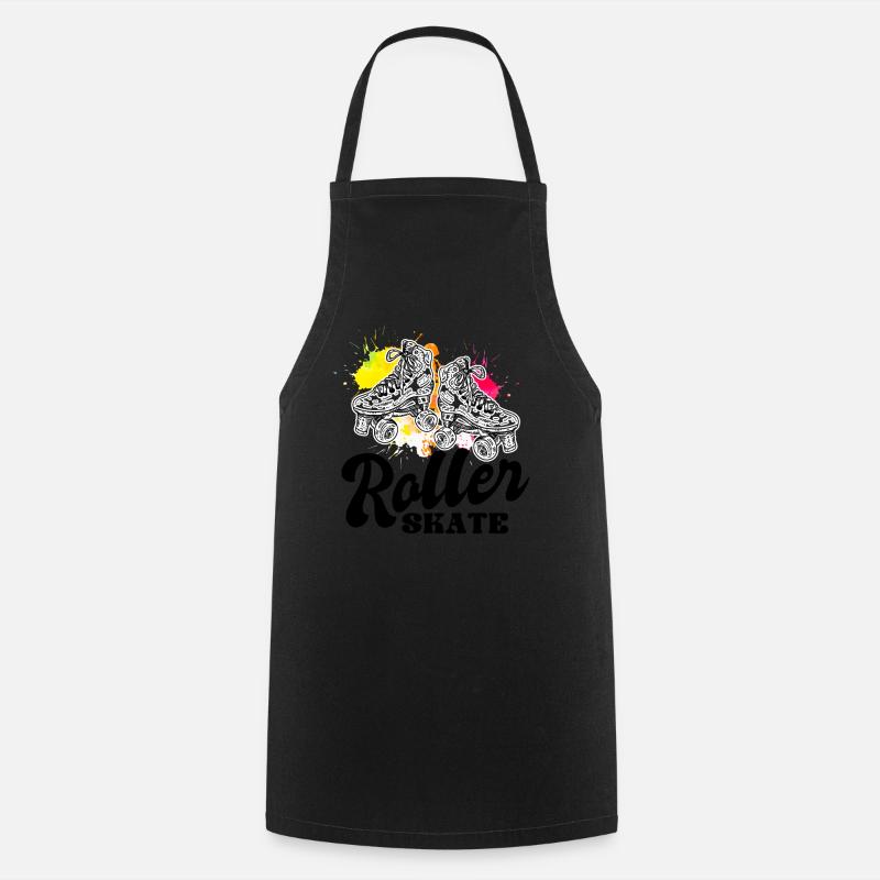 patins à roulettes - Tablier de cuisine - noir