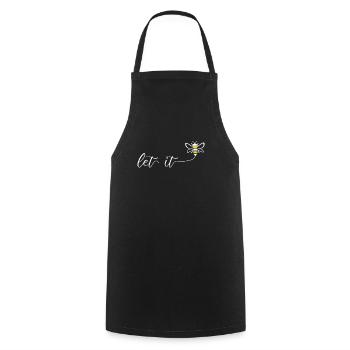 Sweet Bee Beekeeper Let It Bee Bee Flowers Beekeeper - Cooking Apron - black - Front - AI Model Male 185 dark (185cm)