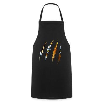 tiger - Cooking Apron - black - Front - AI Model Male 185 dark (185cm)