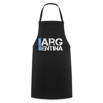 Argentine - Tablier de cuisine - noir - Devant - AI Model Male 185 dark (185cm)