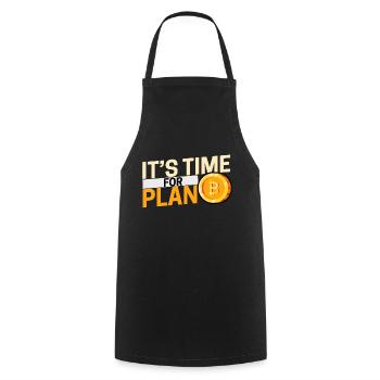 bitcoin - Cooking Apron - black - Front - AI Model Male 185 dark (185cm)