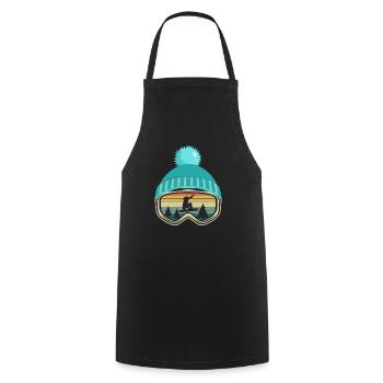 Snowboard snowboarding snowboarder gift - Cooking Apron - black - Front - AI Model Male 185 dark (185cm)