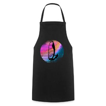 Windsurfing - Cooking Apron - black - Front - AI Model Male 185 dark (185cm)