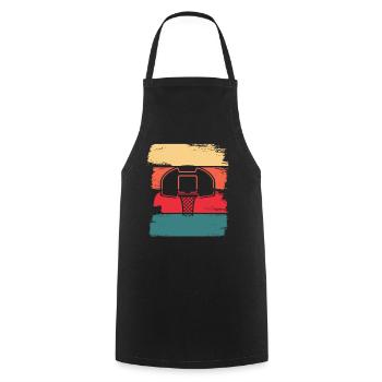 Basketball hoop basketball player playing basketball - Cooking Apron - black - Front - AI Model Male 185 dark (185cm)