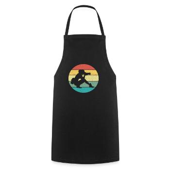 Photography Photographer Woman Retro Vintage Gift - Cooking Apron - black - Front - AI Model Male 185 dark (185cm)