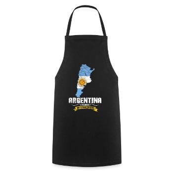 Argentine - Tablier de cuisine - noir - Devant - AI Model Male 185 dark (185cm)