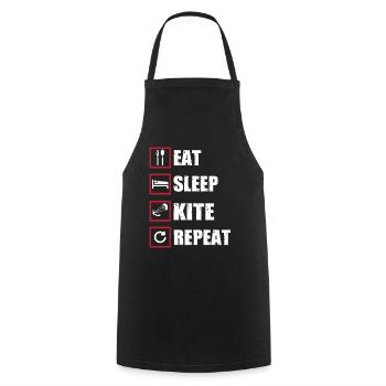 Kite surfing - Cooking Apron - black - Front - AI Model Male 185 dark (185cm)