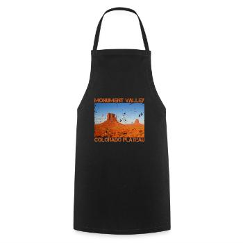 Monument Valley USA Western - Cooking Apron - black - Front - AI Model Male 185 dark (185cm)