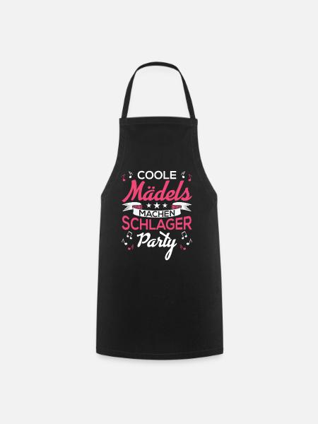 Coole Mädels machen Schlager Party Schlager - Kochschürze - Schwarz