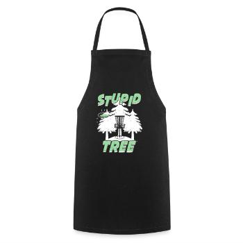 Lustiges Discgolf Discgolfer Geschenk - Kochschürze - Schwarz - Vorne - AI Model Male 185 dark (185cm)