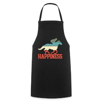 Pferd Reiten Reiter - Kochschürze - Schwarz - Vorne - AI Model Male 185 dark (185cm)