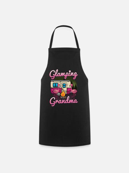 Glamping Camping - Kochschürze - Schwarz