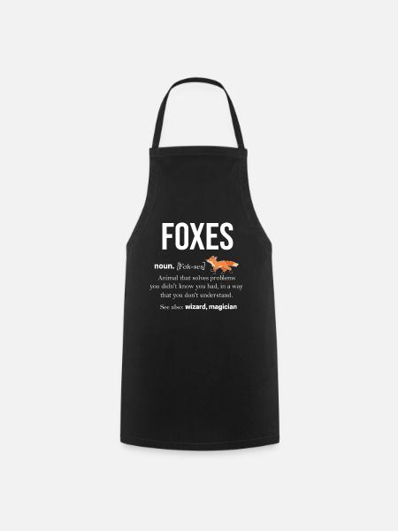 Fuchs - Kochschürze - Schwarz