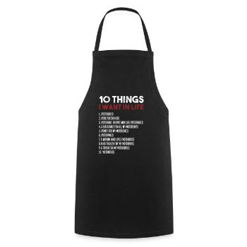 Je veux des motos - Tablier de cuisine - noir - Devant - AI Model Male 185 dark (185cm)