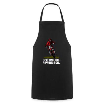 Motocross motocross machine motocross motorcycle - Cooking Apron - black - Front - AI Model Male 185 dark (185cm)