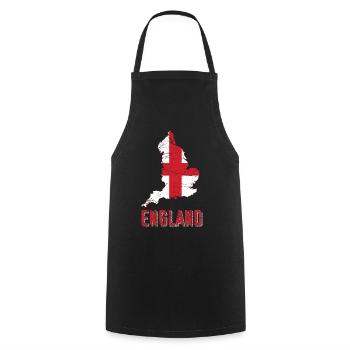 Angleterre - Tablier de cuisine - noir - Devant - AI Model Male 185 dark (185cm)
