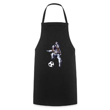 Soccer astronaut in space soccer player fan - Cooking Apron - black - Front - AI Model Male 185 dark (185cm)