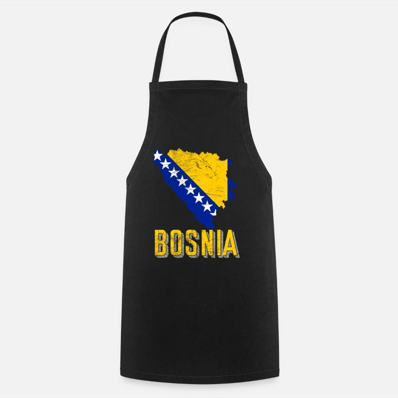 Fan de Bosnie - Tablier de cuisine - noir