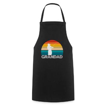 Fishing Gifts For GRANDAD - Cooking Apron - black - Front - AI Model Male 185 dark (185cm)