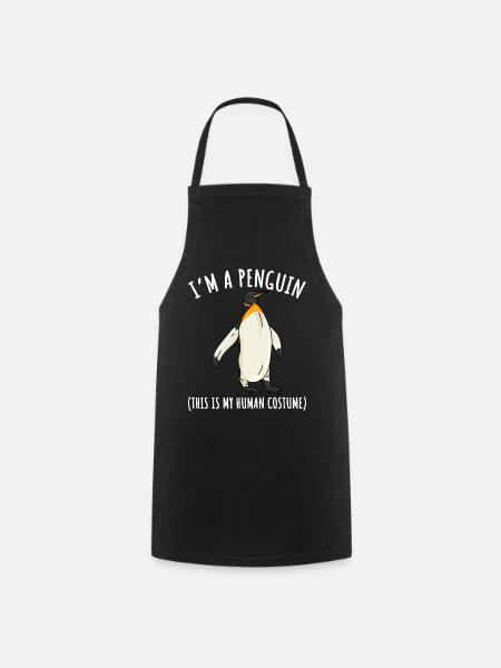 Costume de pingouin motif pingouin Je suis un pingouin - Tablier de cuisine - noir