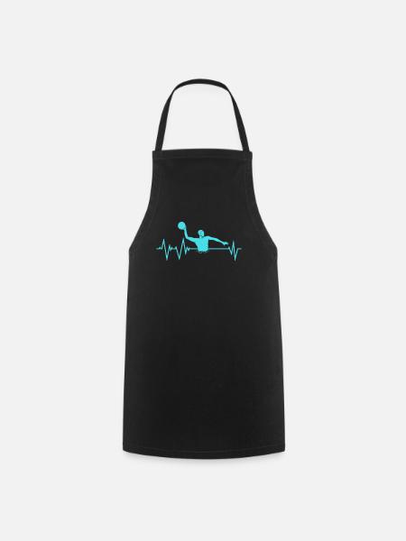 Water polo heartbeat gift - Cooking Apron - black