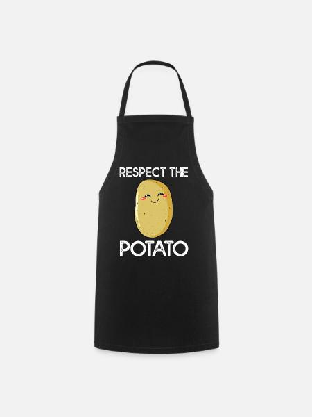 Potato Potatoes Potatoes Potatoes Pots Sweet Potato - Cooking Apron - black