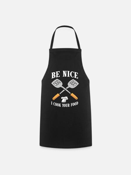 Chef Chef Gourmet Chef Hat Gift Cuisine - Tablier de cuisine - noir