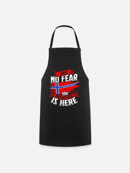 Norway Vikings Oslo Fjord Elk Norge Norway - Cooking Apron - black