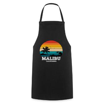 MALIBU CALIFORNIA - Kochschürze - Schwarz - Vorne - AI Model Male 185 dark (185cm)