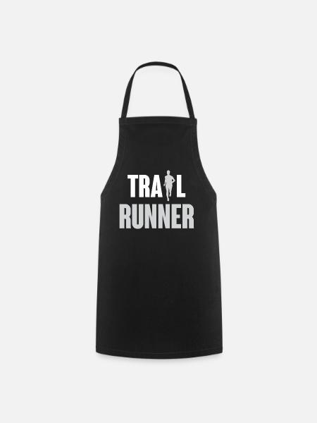 Coureur de trail - Tablier de cuisine - noir