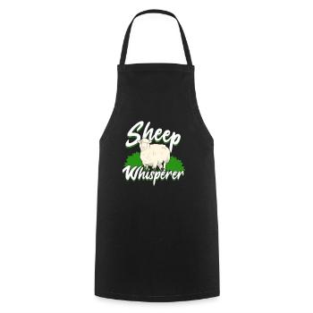 Sheep Sheep Herd Animal Keeper Shepherd Gift - Cooking Apron - black - Front - AI Model Male 185 dark (185cm)