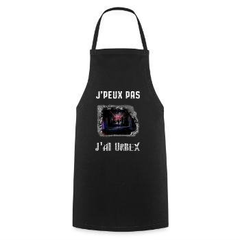 J’ai Urbex: J’peux pas - Tablier de cuisine - noir - Devant - AI Model Male 185 dark (185cm)