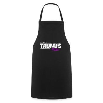 Taunus is my Happy Place in Hessen - Cooking Apron - black - Front - AI Model Male 185 dark (185cm)