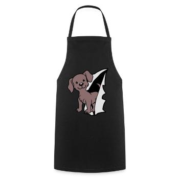 Chien Chiens Propriétaire de chien Amoureux des chiens Enfants - Tablier de cuisine - noir - Devant - AI Model Male 185 dark (185cm)