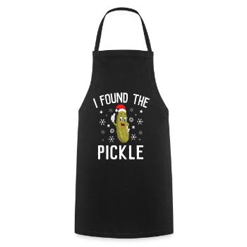 I Found the Christmas Pickle - Kochschürze - Schwarz - Vorne - AI Model Male 185 dark (185cm)