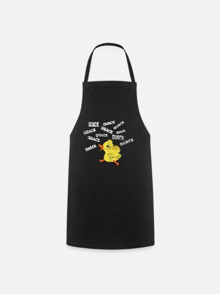 Ente Lustiges Enten Design - Kochschürze - Schwarz