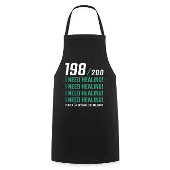J’ai besoin d’un joueur qui soigne - Tablier de cuisine - noir - Devant - AI Model Male 185 dark (185cm)