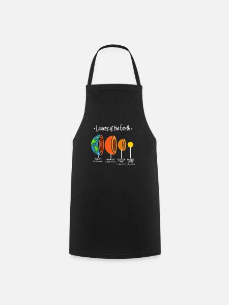 Vulkanliebhaber Geologie Geschenk - Layers Of - Forklæde - sort