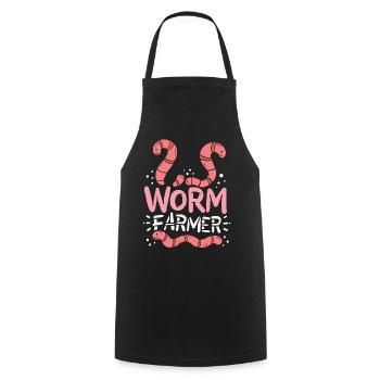Wurmbauer Würmer - Kochschürze - Schwarz - Vorne - AI Model Male 185 dark (185cm)