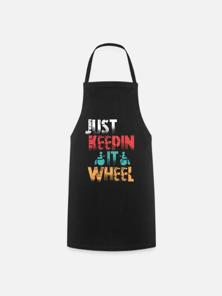 Wheelchair user wheelchair - Cooking Apron - black