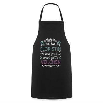 Schöner Floristik Spruch für Gärtnerin Geschenk - Kochschürze - Schwarz - Vorne - AI Model Male 185 dark (185cm)