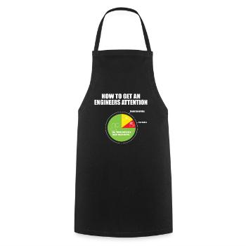Civil engineer - Cooking Apron - black - Front - AI Model Male 185 dark (185cm)
