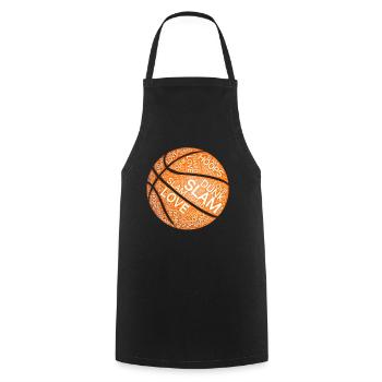 Basketballspieler - Kochschürze - Schwarz - Vorne - AI Model Male 185 dark (185cm)