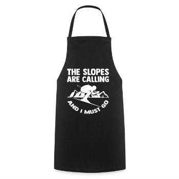 Ski Montagne alpine Avalanche vacances de ski Ski Ski - Tablier de cuisine - noir - Devant - AI Model Male 185 dark (185cm)