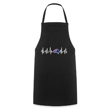 Australia - Cooking Apron - black - Front - AI Model Male 185 dark (185cm)