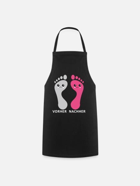 Fußpflege Pediküre Podologe Nagelstudio Geschenk - Kochschürze - Schwarz
