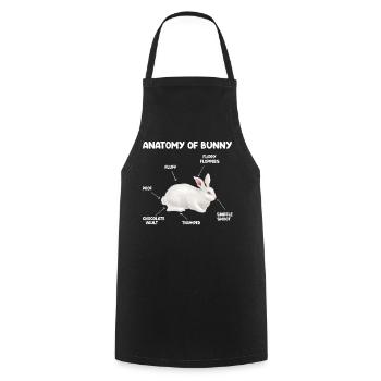 Bunnies rabbits easter - Cooking Apron - black - Front - AI Model Male 185 dark (185cm)