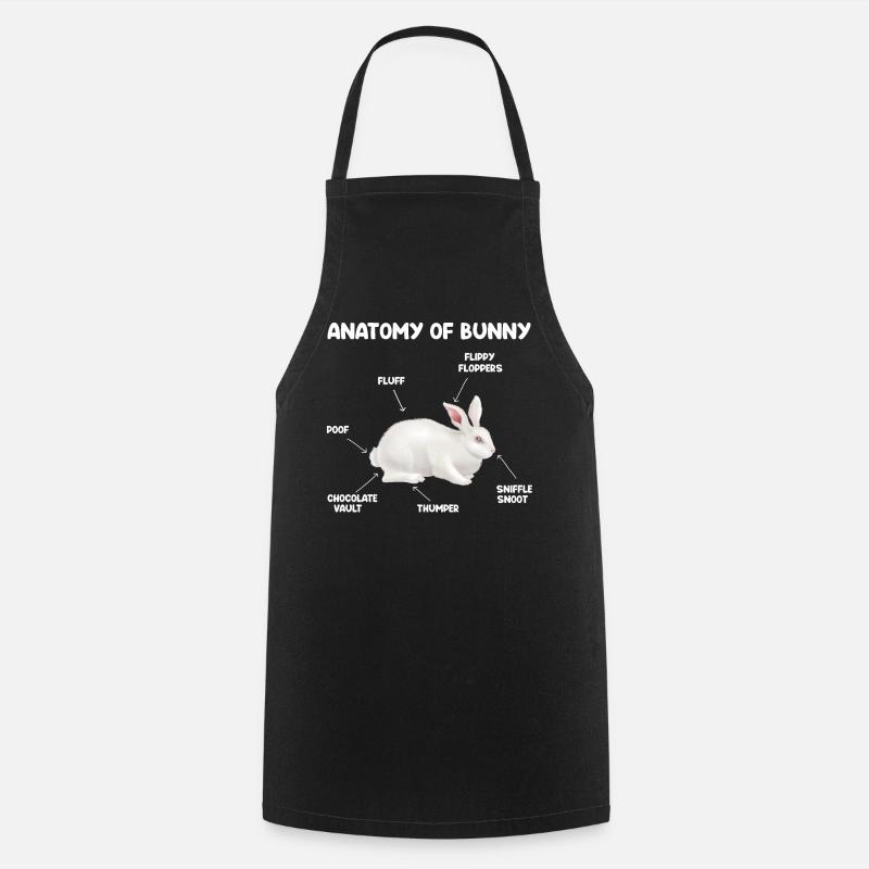 Lapins lapin lapins pâques - Tablier de cuisine - noir